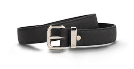 Cinturón vegano mujer negro hebilla cuadrada en cuero de piña moderno el... - £47.88 GBP