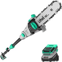 The Litheli Cordless Pole Saw 10-Inch, 20V Battery-Powered Pole Saws For... - £93.50 GBP