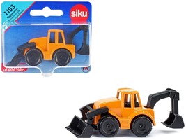 Backhoe Loader Yellow and Black Diecast Model by Siku - $12.59