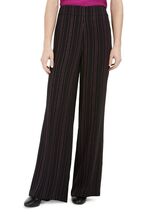 Bar III Womens Black Begonia Purple Stripe Suit Dress Pants SZ 6 new - $78.21