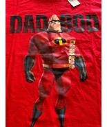 Disney Parks Dad Bod Mr The Incredibles Adult T-Shirt Red Size S Father&#39;... - $18.46