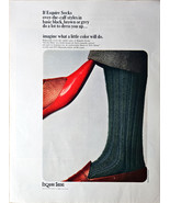 Esquire Dress Socks Red Dress Shoe what color can do-1965 Vintage Print Ad - £7.32 GBP