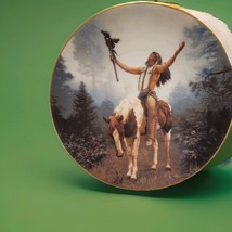 Hamilton Collection 1992 Mystic Warriors Indian Collector Plate - &quot;Deliv... - $14.25