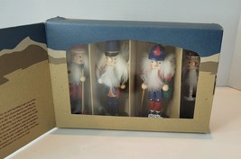 Nutcracker Village Old World Tradition Santa Ornaments Set of 4 (RARE-1999)&amp; BOX - £18.47 GBP