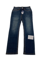 Arizona Sciacquato Gamba Dritta Jeans IN Blu UK 14 Regolare (fm5-15) - £25.71 GBP
