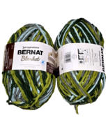 2 Pack Yarnspirations Bernat Blanket 10869 Forest Sage Super Bulky Polye... - €28,99 EUR