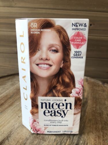 Clairol Nice'n Easy Permanent Hair Color, 8R Medium Reddish Blonde - £14.68 GBP