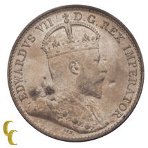 1902 Canadá 5 Centavos Variedad Punto KM #9 En Condición Sin Circular - €73,49 EUR