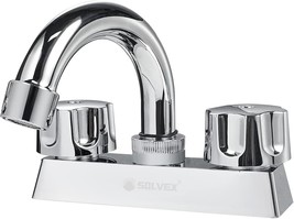 Solvex Centerset Bathroom Faucet 2 Handle, 4 Inch Watersense Bathroom, 4... - £27.17 GBP