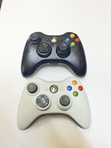 Official Microsoft Xbox 360 Controllers - TESTED &amp; WORKING Batteries Untested - £39.56 GBP