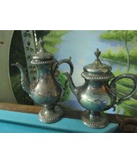 ST JAMES PATTERN INTERNATIONAL SILVER CO TEAPOT COFFEE POT 11&quot; AND 12&quot;  - €320,92 EUR