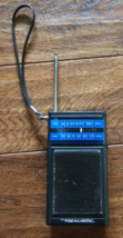 Realistic 12-724 AM/FM Portable Pocket Radio Shack Strap Tested Working Vintage - £11.67 GBP