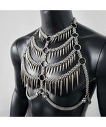 Vertebrae Harness, Chainmail Harness, Stainless Steel, Men Body Chain Ha... - $88.00