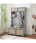 Hall Tree with Storage Bench &amp; Shoe Rack | Gray Entryway Organizer - €210,54 EUR