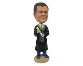 Custom Bobblehead Male Lawyer With Formal Attire With A Piece Of Paper In His Ha - £71.14 GBP