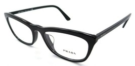 Prada Eyeglasses Frames PR 10VVF 1AB-1O1 54-18-145 Shiny Black Made in Italy - $109.37
