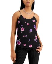 MSRP $39 Bar Iii Floral-Print Camisole Black Size XXS NWOT - $19.80