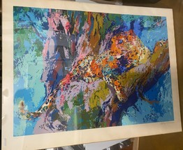&quot;Leopard&quot; by Leroy Neiman Signed Serigraph on Paper 245/300 Embossed - £1,555.48 GBP