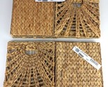 (Lot of 2) Ikea LUSTIGKURRE Basket Natural Water Hyacinth/Seagrass 12½x1... - £59.63 GBP