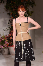 Dolce &amp; Gabbana Floral Black Stretch Silk Skirt 38IT 4/6 NEW - $305.00