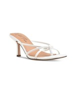Wild Pair Womens 8.5 M White Smooth Lolaa Strappy Flip Flop Heels DISPLA... - $40.32 CAD