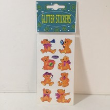 Vintage Stickers Shiny Teddy Bear  Bears With Bows New In Package 1980&#39;s - £11.66 GBP