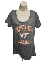 VT Virginia Tech Hokies Womens Large Gray TShirt - £11.63 GBP