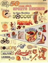 50 Sports Designs Counted Cross Stitch Pattern American School of Needlework - £2.67 GBP