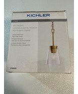 Kichler Zandi Classic Gold Modern Clear Glass Shade Mini Pendant Light - $68.67 CAD