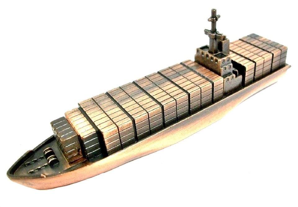 Container Cargo Ship Die Cast Metal Collectible Pencil Sharpener - $7.99