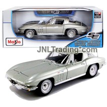 Maisto Special Edition 1:18 Scale Die Cast Silver 1965 CHEVROLET CORVETT... - $54.99