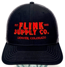 Flink Supply Co Hat-Denver CO-Sloan-Richardson-Mesh-Black/Gray-Snapback - £16.55 GBP
