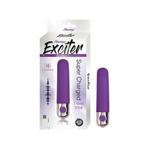 Exciter Travel Vibe Rechargeable Silicone Purple - $26.34