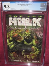 INCREDIBLE HULK THE END #1 MARVEL COMIC 2002 CGC 9.8 - £128.20 GBP