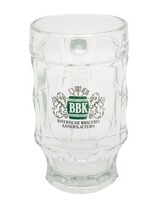 BBK German Beer Mug Stein Bayerische Brauerei Kaiserslautern .4L Square Dimples - £18.12 GBP