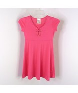 Jenna &amp; Jessie Girl&#39;s 8 Solid Salmon Pink Short Sleeve A-Line Fit Flare ... - £4.71 GBP