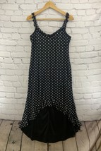 Vintage On N&#39;est Pas Des Anges Black White Polka Dot Maxi Dress Sz S Small - $39.59