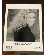 Vintage Trisha Yearwood Promotional Glossy Press Photo 8x10 MCA Nashville - $231.51 MXN