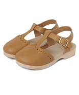 Gymboree Girl&#39;s and Toddler Clog Sandals, Tan Faux Leather &amp; Adjustable ... - $25.00