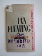 James Bond For Your Eyes Only Ian Fleming Paperback Book Novel Signet 1960 - £9.86 GBP