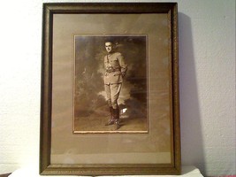 WWI To 1930&#39;s US Army Infantry Soldier B&amp;W Photographic Studio Portrait Framed - £19.92 GBP