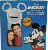 Disney Mickey Mouse And Friends Selfie Ring LED Light For Cellphones Phone - £9.24 GBP