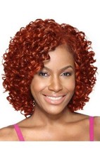 XIUFAXIRUSI XIUFAXIRUSI Short Orange Kinky Curly Wigs for Black Women Af... - $16.13