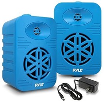 Pyle 300W 4&quot; Bluetooth Indoor/Outdoor Waterproof 2-Way Speaker Pair - Blue - $30.59