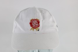 Vintage Distressed Jim Beam Whiskey Spell Out Adjustable Cotton Dad Hat White - £18.94 GBP