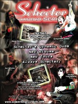 Avenged Sevenfold &amp; Seether Schecter Diamond Series Guitars 2005 ad print - £3.25 GBP