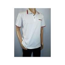 Men Sports Shirt DE-NIKO Short Sleeves Cotton Fashion Polo Shirt DBK113 White image 9