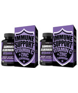 2 Sambucus Elderberry Zinc Vitamin C Supplement Provides Immune Support ... - $34.19 CAD