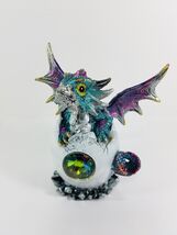 Blue and Purple Baby Dragon Hatching From an Egg Collectible Figurine 71832 - $25.74