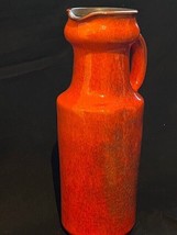Vintage orange Italian Ravelli Vase, marked bottom - £86.15 GBP